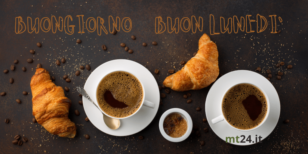 Inizio settimana con caffè e cornetto