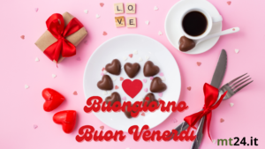 Buongiorno amore! Buon venerdì dolce, inizia la giornata con tutto il mio affetto. 💖