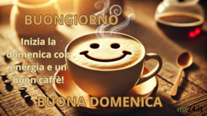 Domenica energica: Inizia la giornata con un buon caffè.
