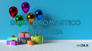 Auguri Zaccaria! Celebra il tuo onomastico con felicità e positività.