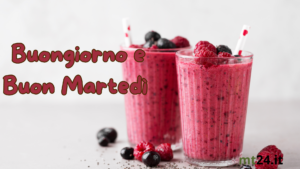 🥤 Buon martedì! Ricaricati con un frullato pieno di energia e affronta la giornata con grinta. Buongiorno! 🌟