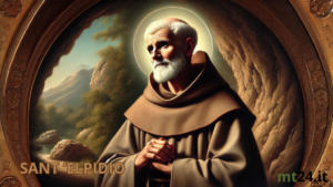 "Sant'Elpidio - Abate del IV secolo, venerato per la sua vita di preghiera e dedizione.
