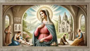 Immagine di Santa Caterina, simbolo di grazia e dedizione