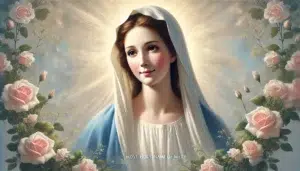 Immagine di Santa Maria, simbolo di devozione e protezione.