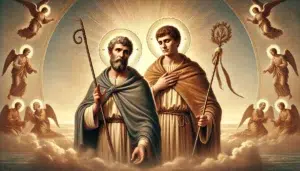 Immagine raffigurante i Santi Proto e Giacinto, martiri cristiani celebrati il 10 settembre.