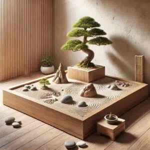 La sabbia del giardino zen è il mare calmo della mente; le pietre sono le isole della saggezza